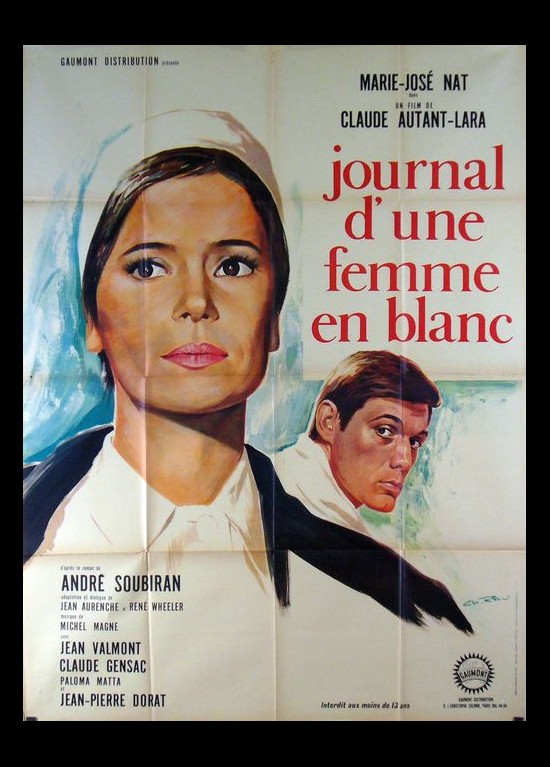 Le Journal D Une Femme En Blanc Film affiche JOURNAL D'UNE FEMME EN BLANC (LE) Claude Autant Lara - CINESUD