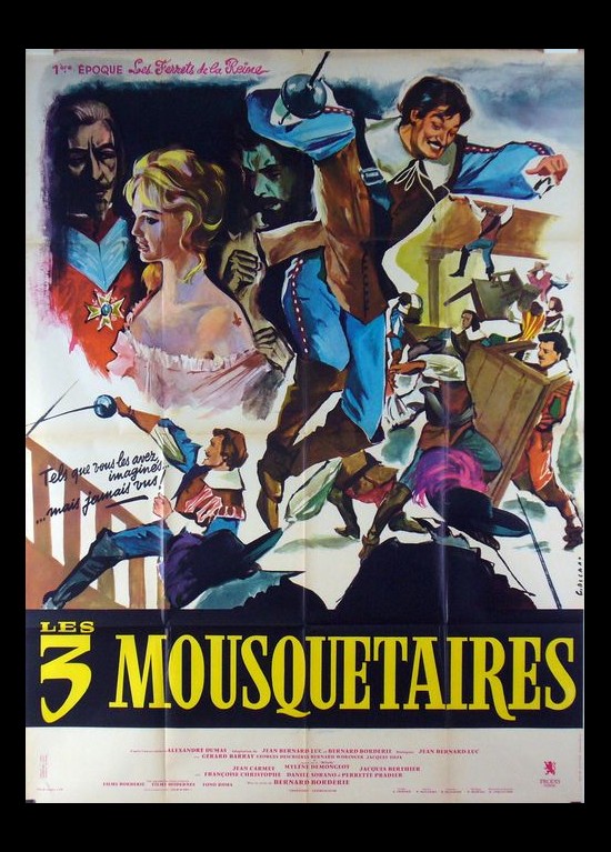 Les Ferrets De La Reine Film affiche TROIS MOUSQUETAIRES 1 ERE EPOQUE LES FERRETS DE LA REINE
