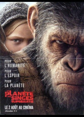 WAR FOR THE PLANET OF THE APES movie poster