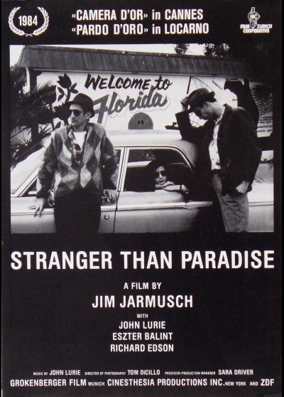 affiche du film STRANGER THAN PARADISE