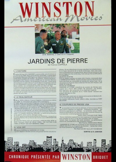 affiche du film JARDINS DE PIERRE