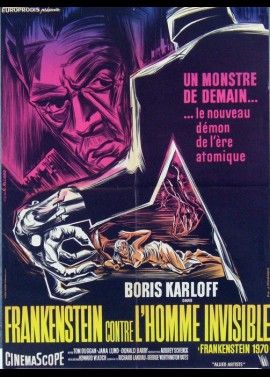 affiche du film FRANKENSTEIN CONTRE L'HOMME INVISIBLE