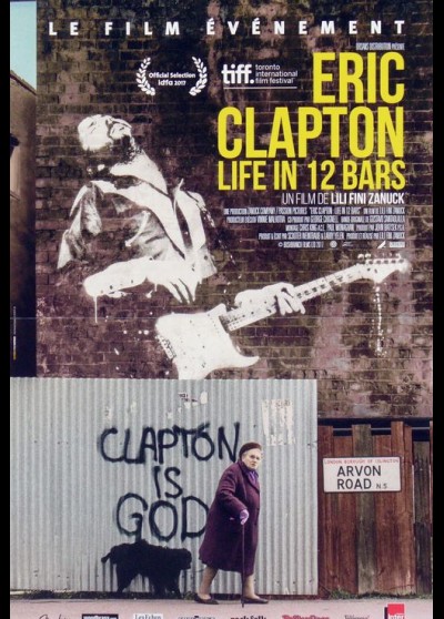 affiche du film ERIC CLAPTON LIFE IN 12 BARS