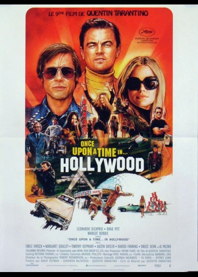 affiche du film ONCE UPON A TIME IN HOLLYWOOD B