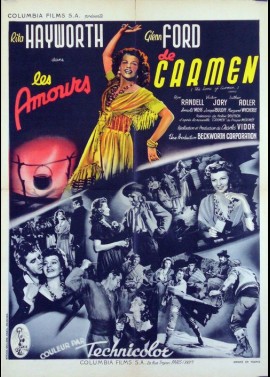 LOVES OF CARMEN (THE) movie poster