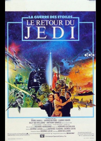 RETURN OF THE JEDI STAR WARD EPISODE 6 movie poster