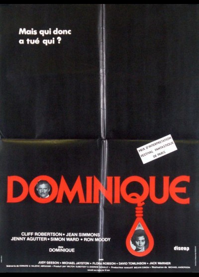 affiche du film DOMINIQUE LES YEUX DE L'EPOUVANTE