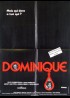 affiche du film DOMINIQUE LES YEUX DE L'EPOUVANTE