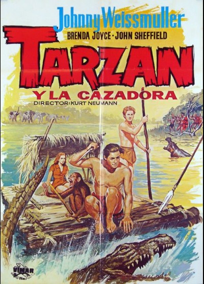 affiche du film TARZAN ET LA CHASSERESSE