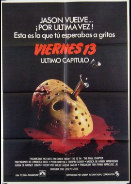 FRIDAY THE 13TH THE FINAL CHAPTER movie poster