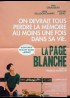 affiche du film PAGE BLANCHE (LA)