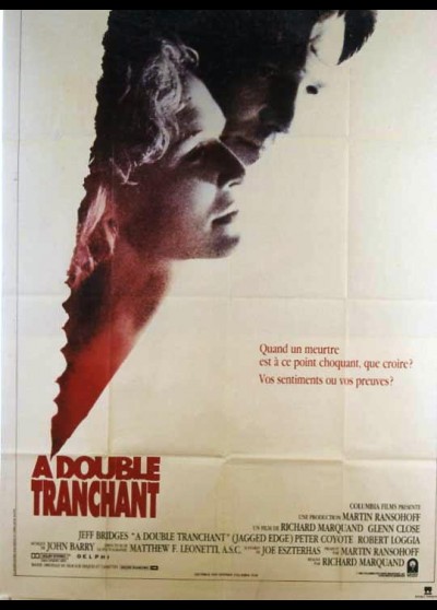 affiche du film A DOUBLE TRANCHANT