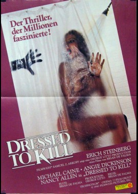 DESSED TO KILL movie poster