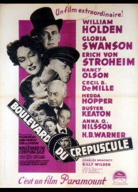 affiche du film BOULEVARD DU CREPUSCULE