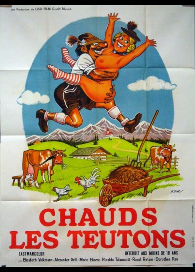 affiche du film CHAUDS LES TEUTONS