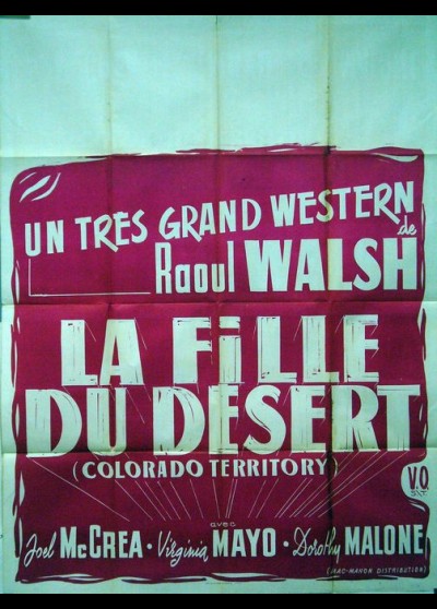 COLORADO TERRITORY movie poster