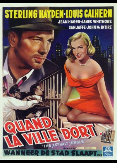 affiche du film QUAND LA VILLE DORT