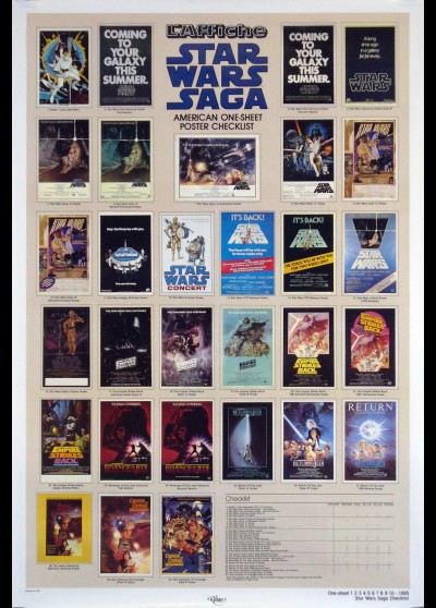 affiche du film STAR WARS CHECKLIST 1985