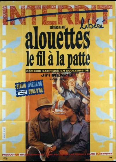 affiche du film ALOUETTES LE FIL A LA PATTE