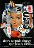 affiche du film DEUX OU TROIS CHOSES QUE JE SAIS D'ELLE