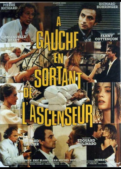 affiche du film A GAUCHE EN SORTANT DE L'ASCENCEUR