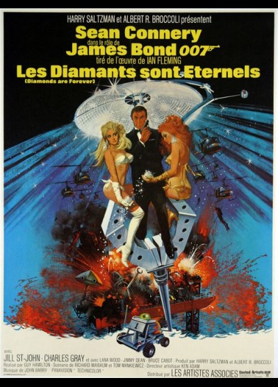 DIAMONDS ARE FOREVER movie poster