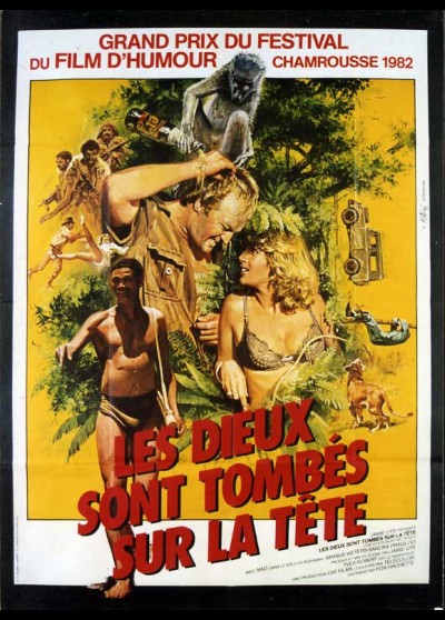 affiche du film DIEUX SONT TOMBES SUR LA TETE (LES)