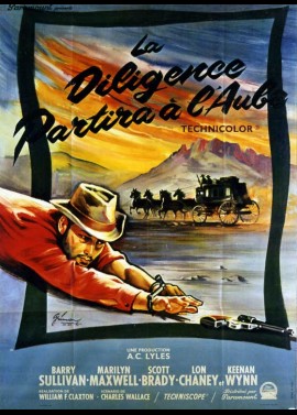 affiche du film DILIGENCE PARTIRA A L'AUBE (LA)