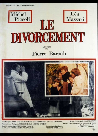 affiche du film DIVORCEMENT (LE)