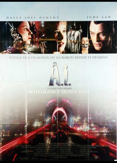 ARTIFICIAL INTELLIGENCE A.I movie poster