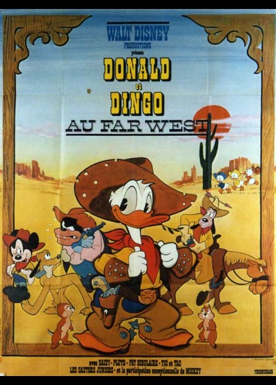 affiche du film DONALD ET DINGO AU FAR WEST