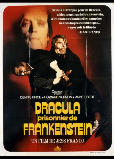 affiche du film DRACULA PRISONNIER DE FRANKENSTEIN