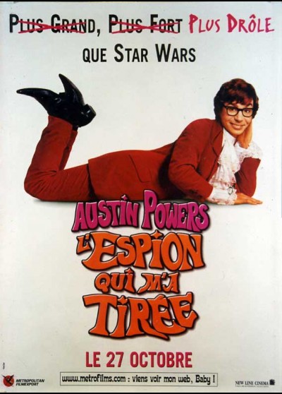 AUSTIN POWERS THE QPY WHO SHAGGED ME movie poster