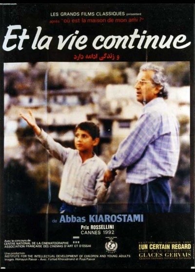 affiche du film ET LA VIE CONTINUE