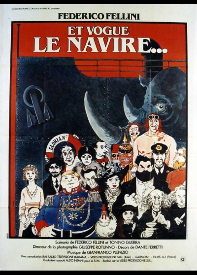 affiche du film ET VOGUE LE NAVIRE