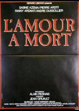 AMOUR A MORT (L') movie poster