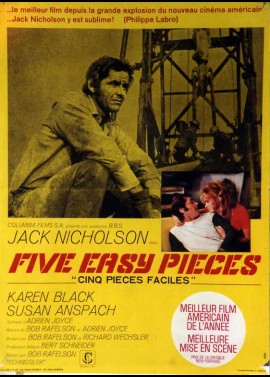 affiche du film CINQ PIECES FACILES