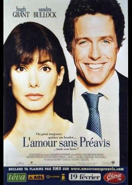 TWO WEEKS NOTICE movie poster