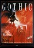 GOTHIC movie poster