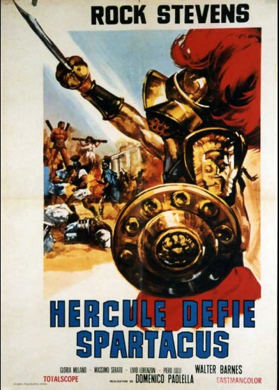 affiche du film HERCULE DEFIE SPARTACUS