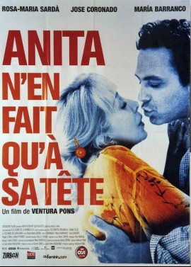 affiche du film ANITA N'EN FAIT QU'A SA TETE
