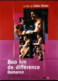 HUIT CENT KILOMETRES DE DIFFERENCE ROMANCE