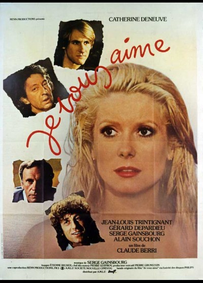 JE VOUS AIME movie poster
