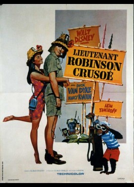 affiche du film LIEUTENANT ROBINSON CRUSOE