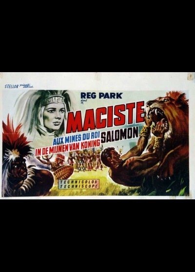 affiche du film MACISTE DANS LES MINES DU ROI SALOMON