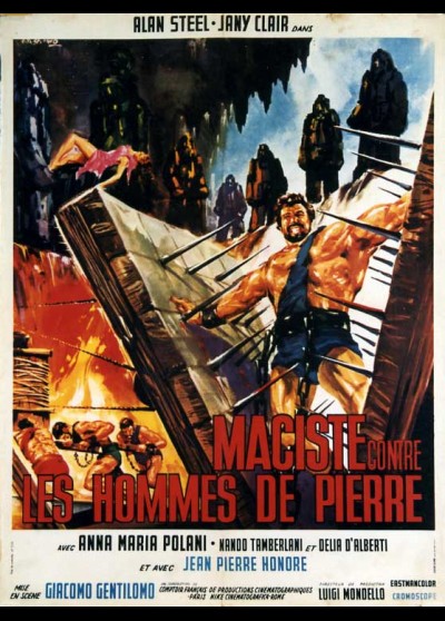 affiche du film MACISTE CONTRE LES HOMMES DE PIERRE