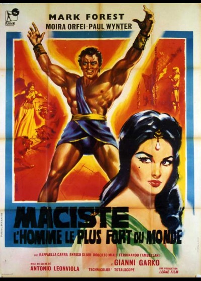 affiche du film MACISTE L'HOMME LE PLUS FORT DU MONDE