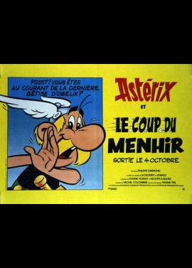 affiche du film ASTERIX ET LE COUP DU MENHIR