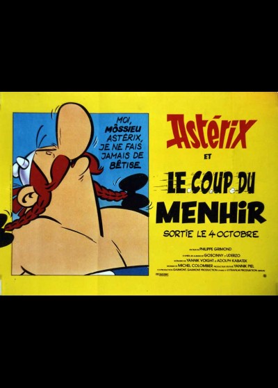 affiche du film ASTERIX ET LE COUP DU MENHIR