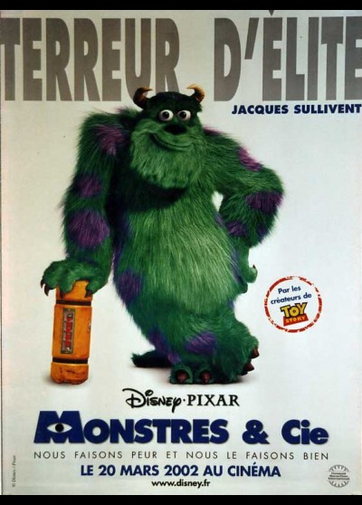 MONSTERS INC movie poster